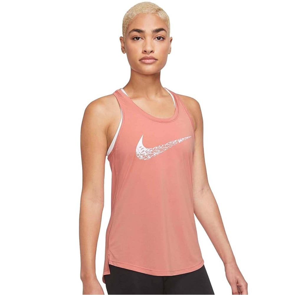 Nike Swoosh Women's Running Tank Top (Madder Root/White) Size XS NWT